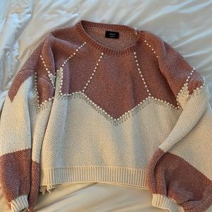 Rose and cream super warm sweater